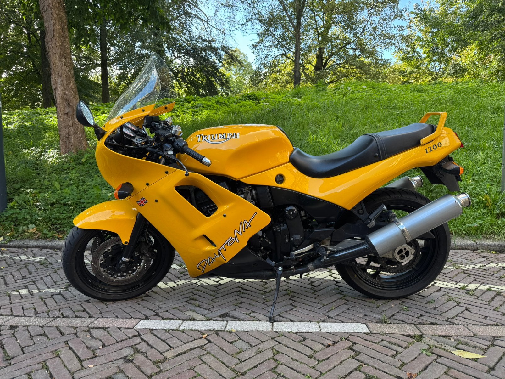 Triumph Daytona 1200 uit 1993 met 32.134 km 1ste eigenaar, Motoren, 4 cilinders, Motorrijbewijs A, Gebruikt, Meer dan 35 kW