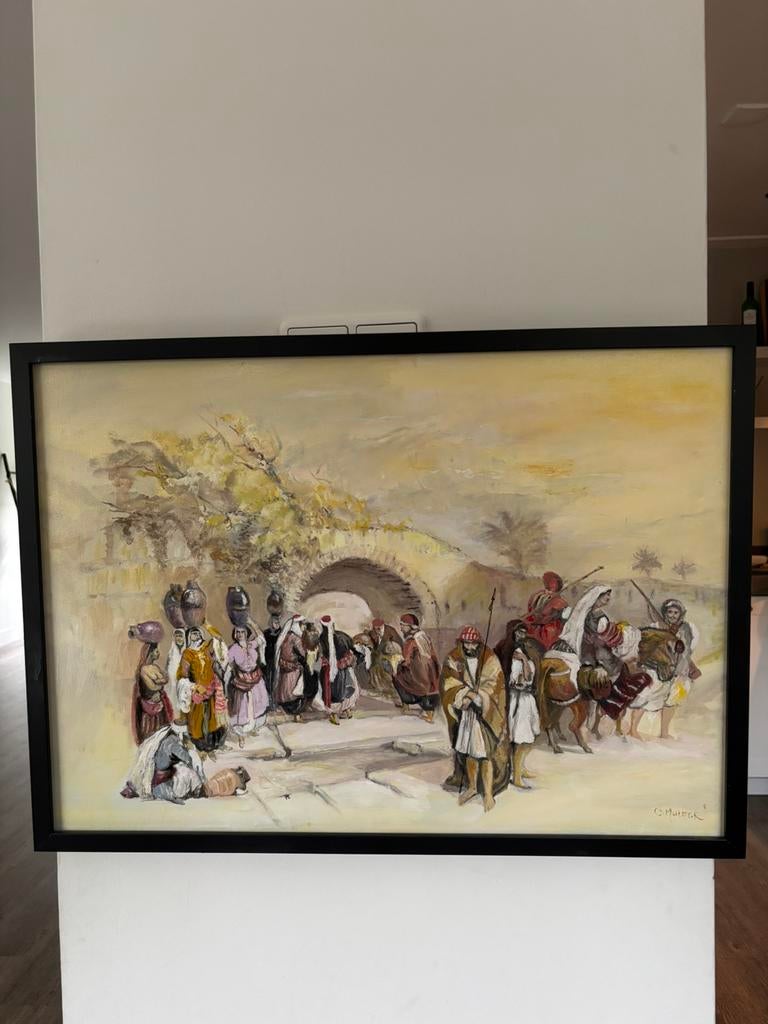 Serie schilderijen aan de hand van tekeningen David Roberts, Ophalen of Verzenden