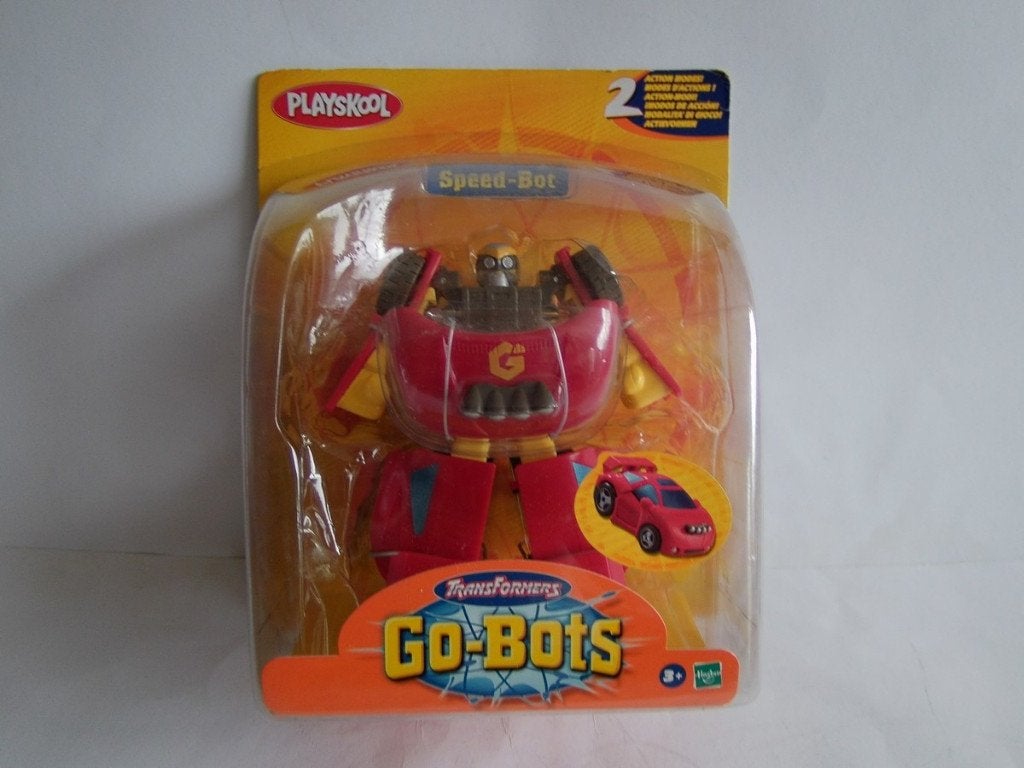 Oude Playskool Go-Bots, Speed-Bot in Box. Hasbro, uit 2003, Verzamelen, Overige generaties, Ophalen of Verzenden, Zo goed als nieuw