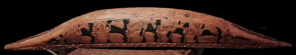 Asmat boot Wuramon/sepik maprik dayak batak leti nias, Hout, 96 cm, Overige typen, Ophalen of Verzenden