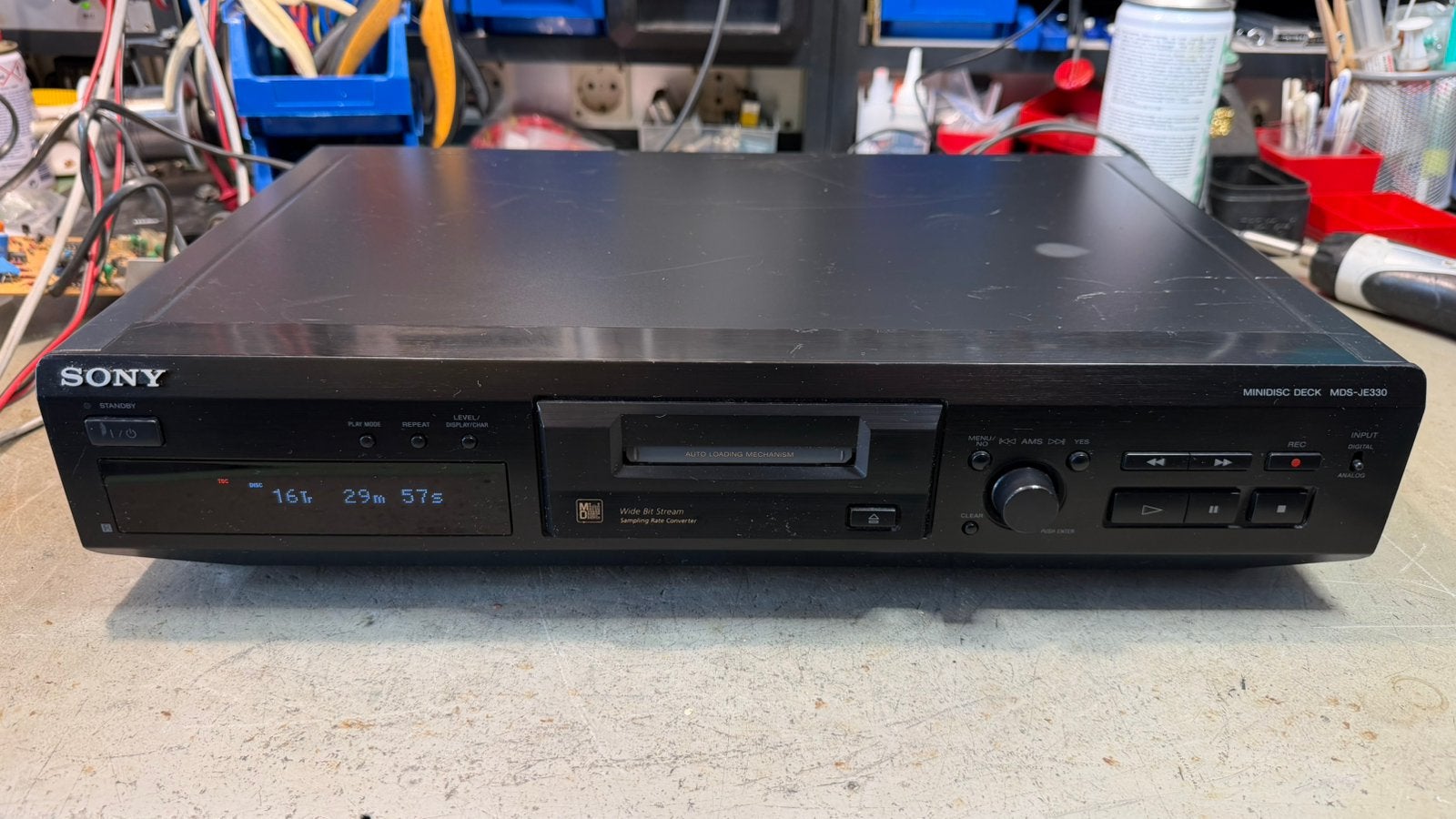 Sony MDS-JE330, Audio, Tv en Foto, Walkmans, Discmans en Minidiscspelers, Ophalen of Verzenden, Minidisc-recorder