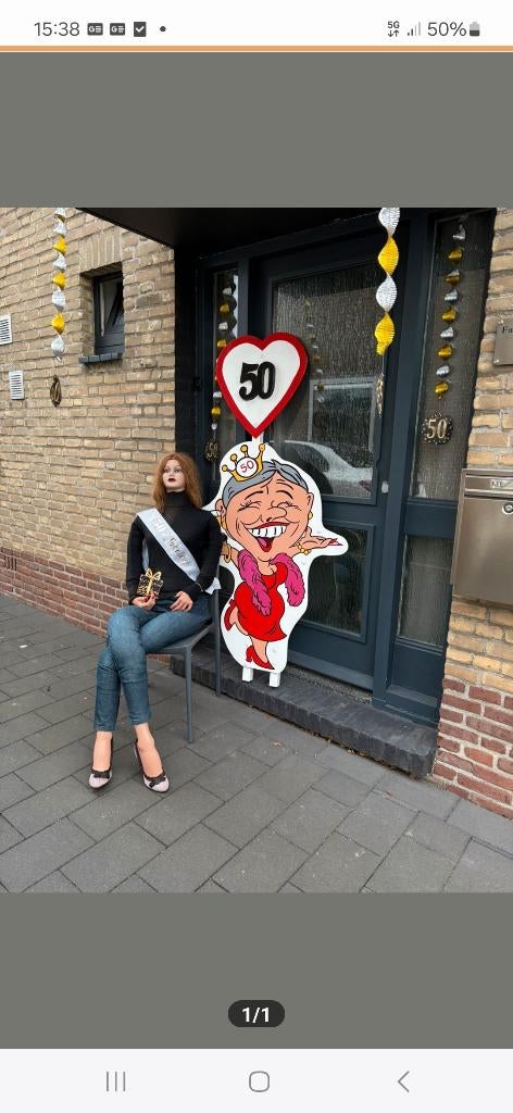 50 jarige verjaardag geweldige feest versieringen., Ophalen, Nieuw, Abraham of Sarah