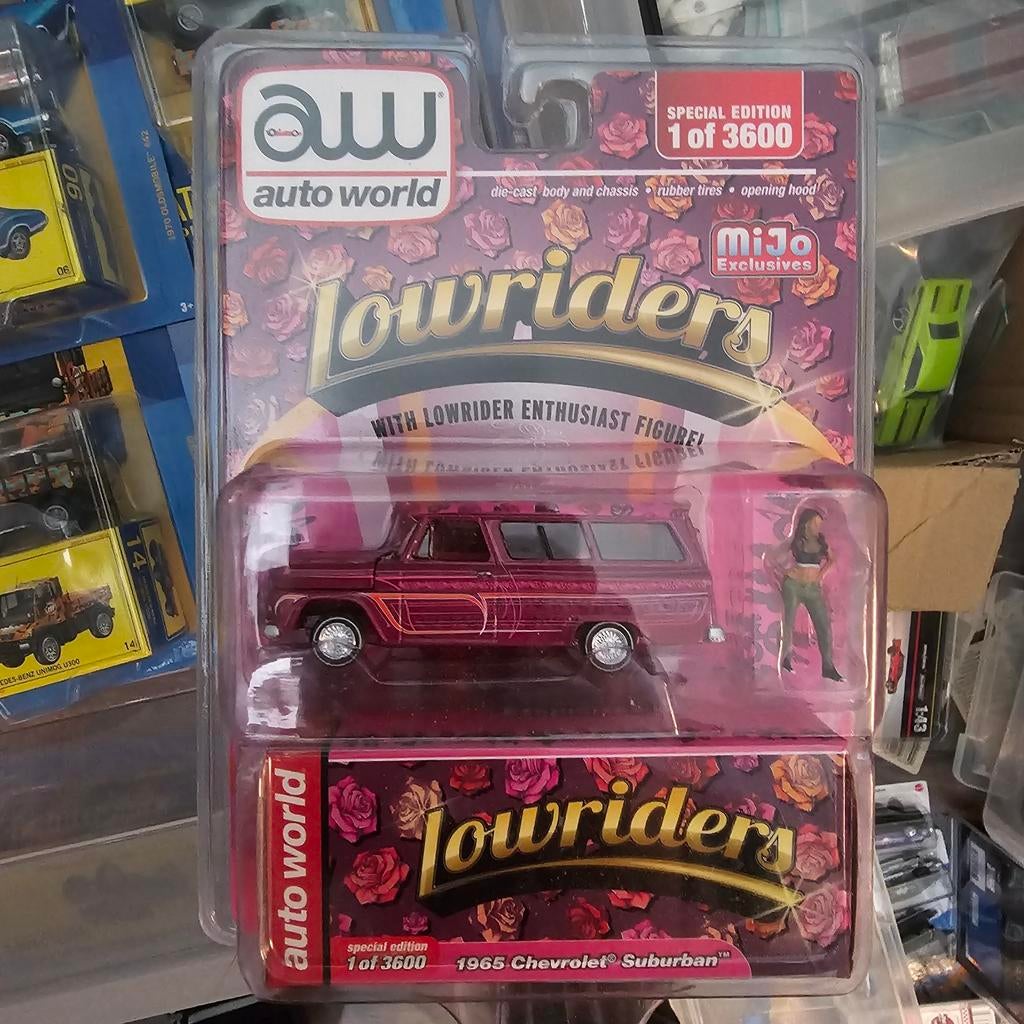 Auto World Lowriders 1965 Chevrolet Suburban Special Edition, Kinderen en Baby's, Speelgoed | Speelgoedvoertuigen, Nieuw, Ophalen of Verzenden
