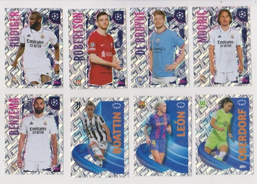 Topps stickers Champions League 2022-2023, Verzamelen, Sportartikelen en Voetbal, Verzenden, Zo goed als nieuw, Buitenlandse clubs