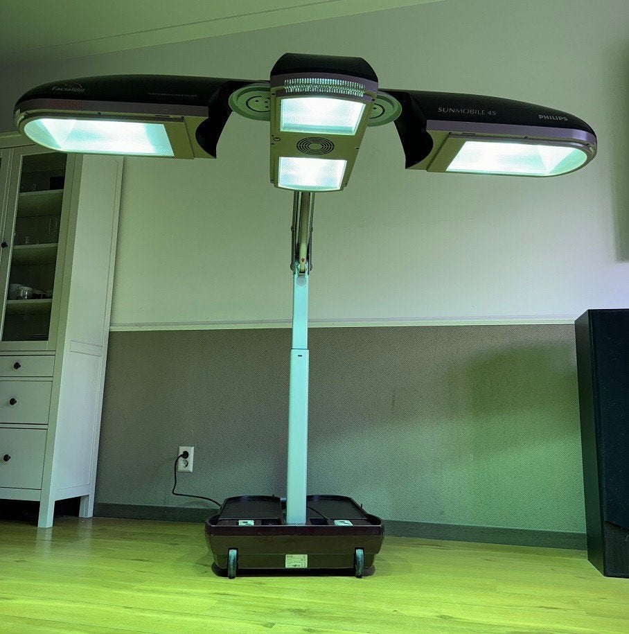 40 uur : Philips Sunmobile HB971 Zonnehemel + Gez.Bruiner, Witgoed en Apparatuur, Zonnebanken en Gezichtsbruiners, Ophalen of Verzenden