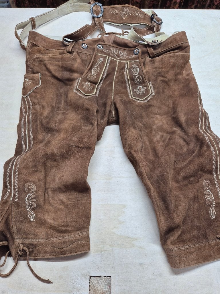 Lederhosen Oktoberfeest, maat 54, Maat 52/54 (L), Ophalen of Verzenden, Overige thema's, Kleding