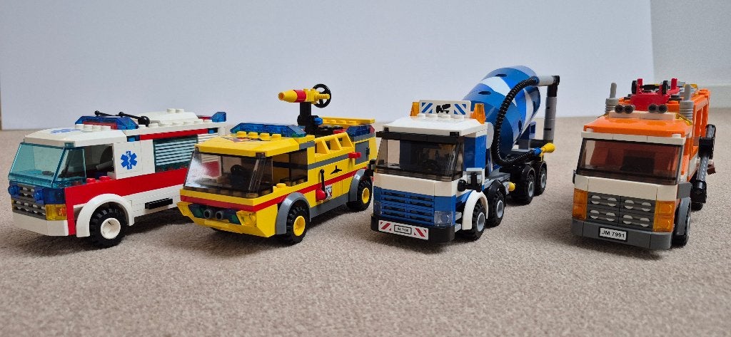 LEGO City bundel van 4 voertuigen, Ophalen of Verzenden, Zo goed als nieuw, Lego