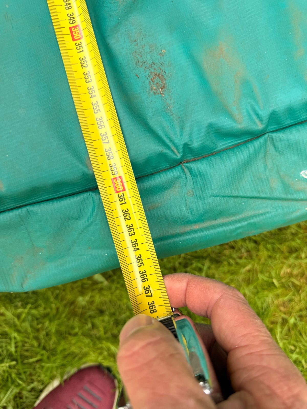 Grote trampoline (3.65m) met veiligheidsrand