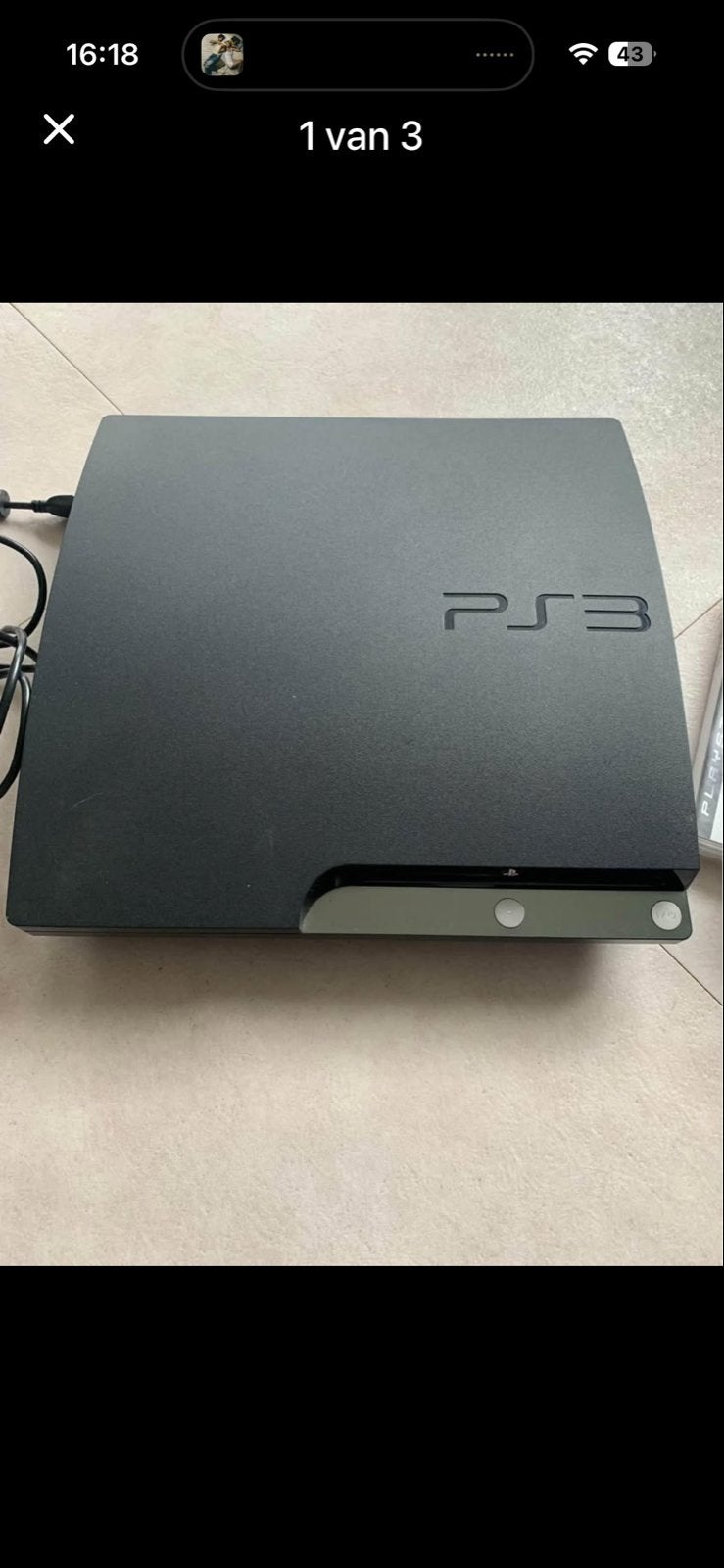 PlayStation 3 Slim met controllers en games, Ophalen, 250 GB, Met 3 controllers of meer, Slim