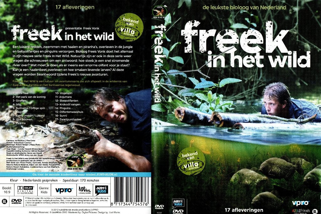 Freek in het wild, Cd's en Dvd's, Dvd's | Kinderen en Jeugd, Alle leeftijden, Ophalen of Verzenden, Zo goed als nieuw