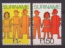 Suriname NVPH nr 252/3 postfris Surinaamse Jeugd 1981, Postzegels en Munten, Ophalen of Verzenden, Postfris