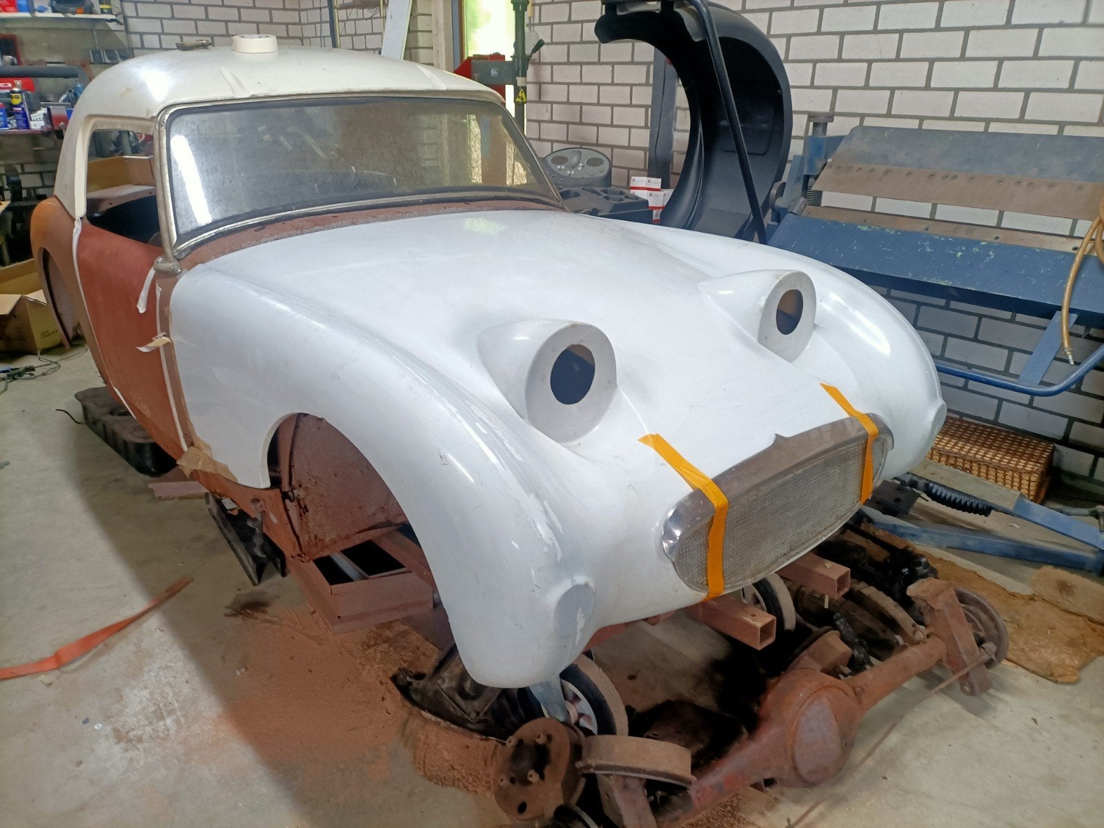 austin healey sprite mk1 onderdelen, Ophalen