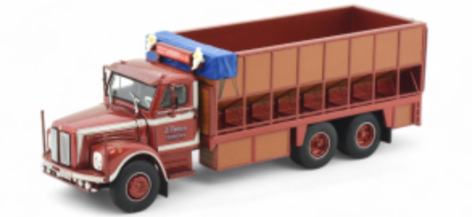 Tekno Scania L56 motorwagen met resin opbouw, Hobby en Vrije tijd, Modelauto's | 1:50, Ophalen of Verzenden, Zo goed als nieuw