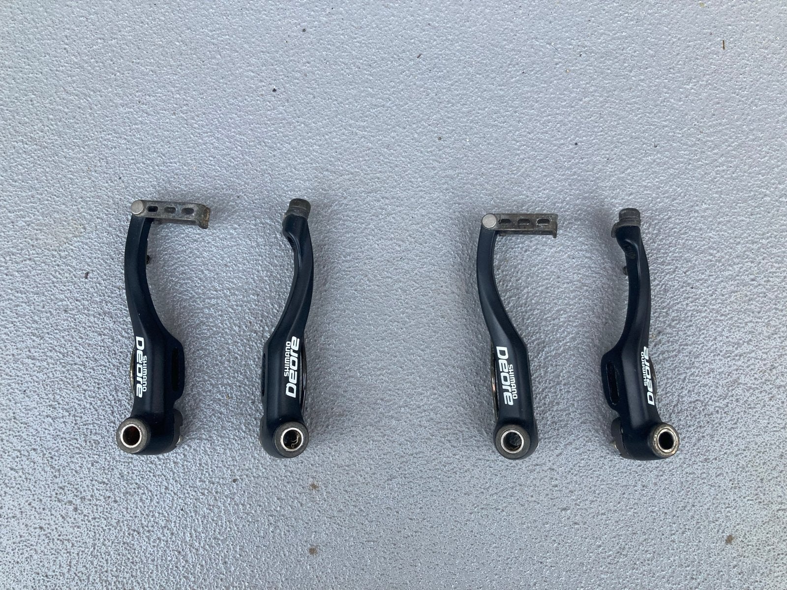 Shimano Deore V-Brakes - Set van 4, Fietsen en Brommers, Fietsonderdelen, Remmen, Gebruikt, Ophalen of Verzenden, Aluminium