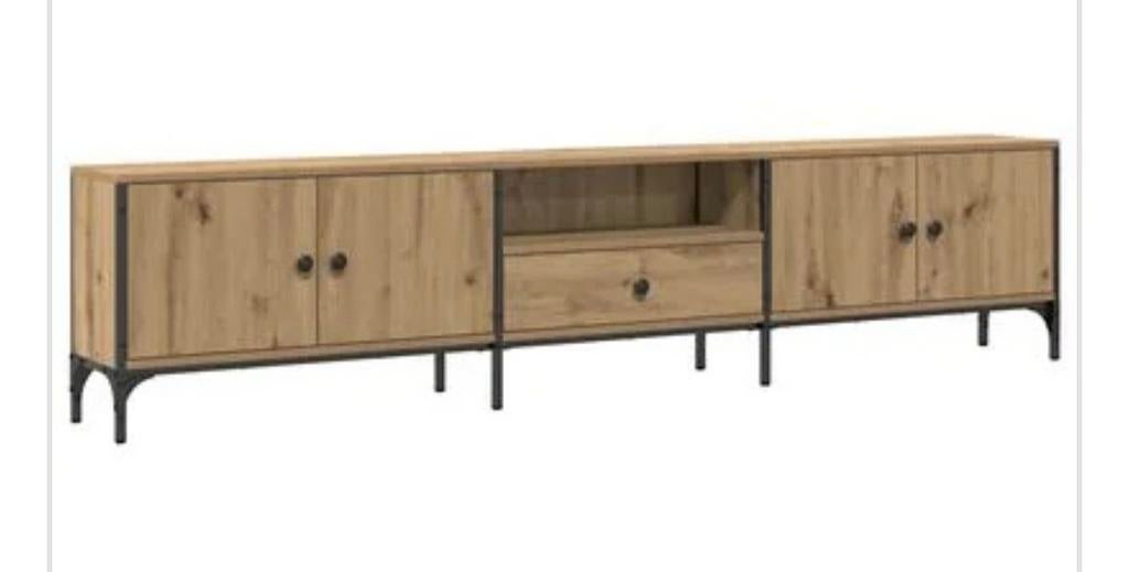 Nieuwe RTV-meubel en salontafel set, Overige houtsoorten, 150 tot 200 cm, Nieuw, Ophalen of Verzenden