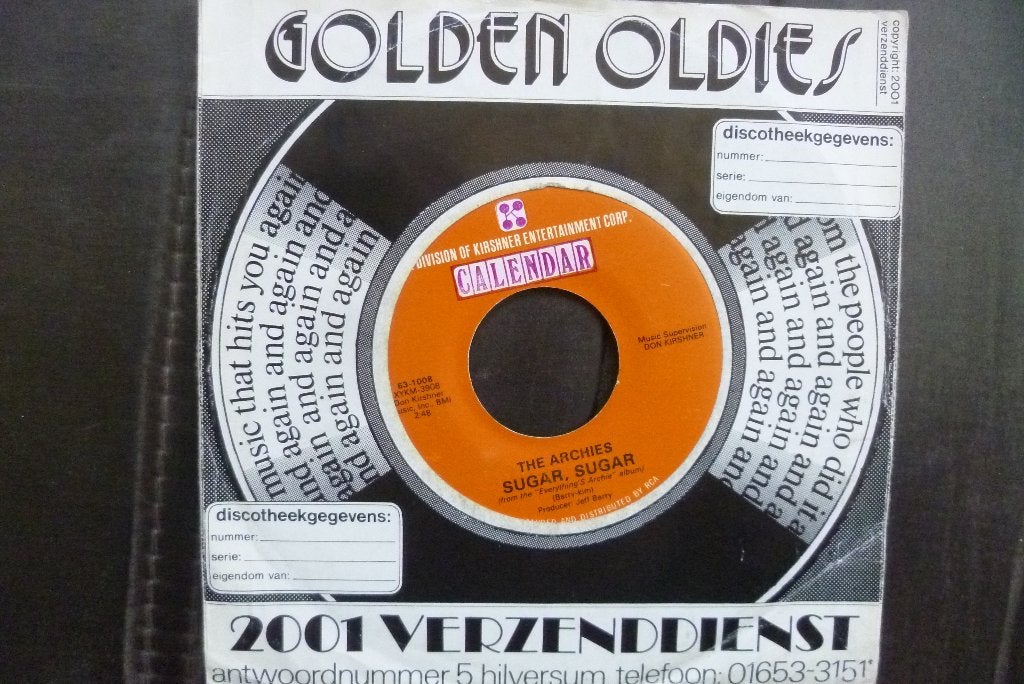 The Archies - Sugar, Sugar ( 7 inch single), 7 inch, Ophalen of Verzenden, Zo goed als nieuw, Overige typen