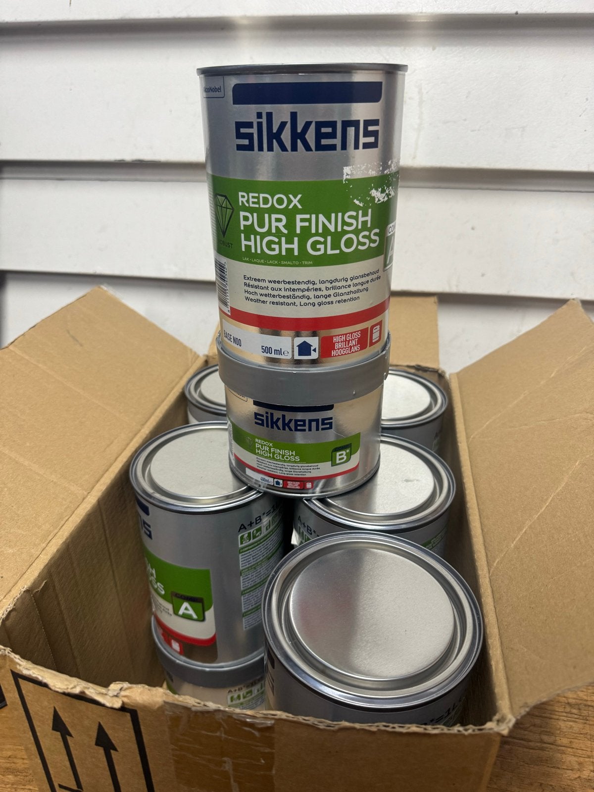 Sikkens Redox PUR Finish Hoogglans Verf - Diverse Inhoud, Blauw, Nieuw, Ophalen of Verzenden, Lak