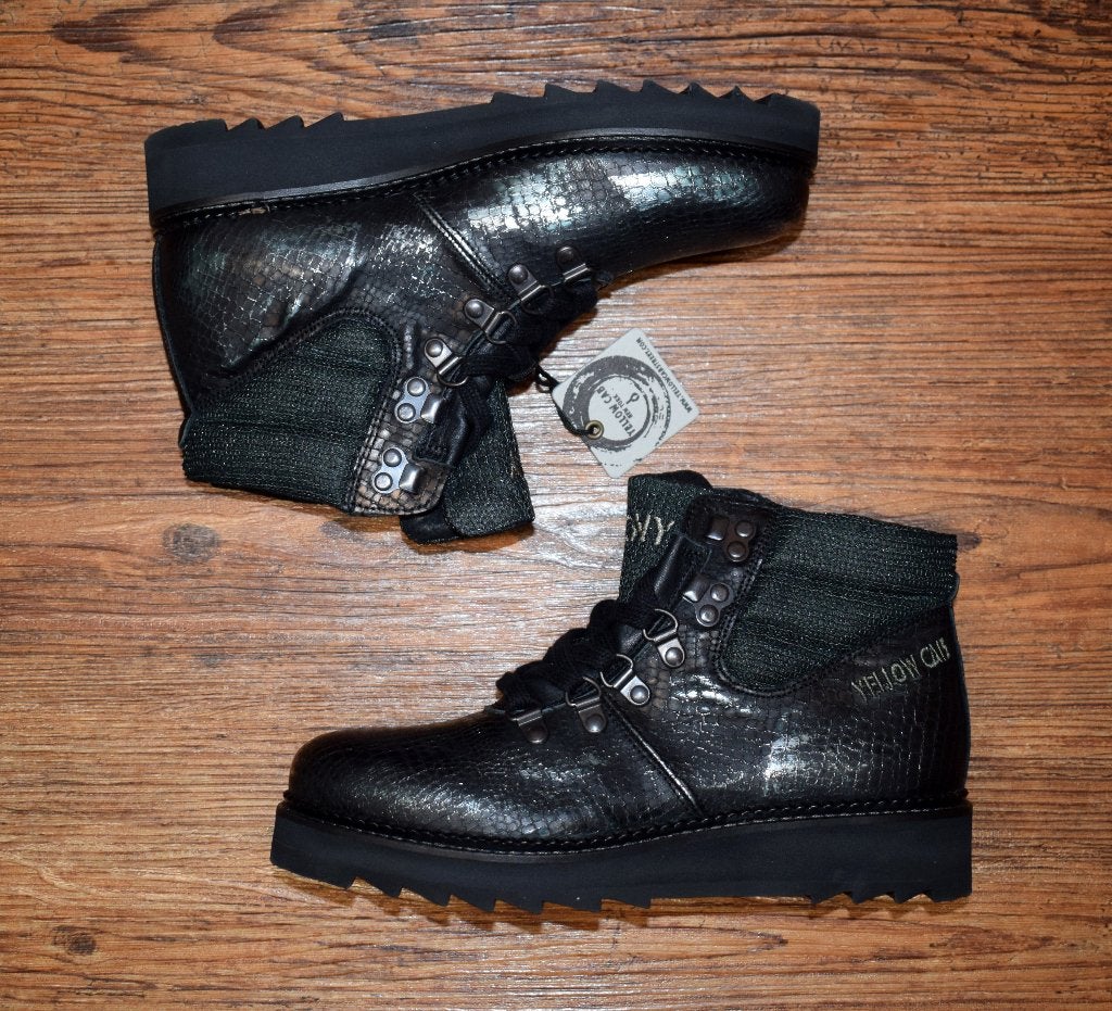 YELLOW CAB - leren Soil boots green - maat 39, Overige kleuren, Lage of Enkellaarzen, Nieuw, Ophalen of Verzenden