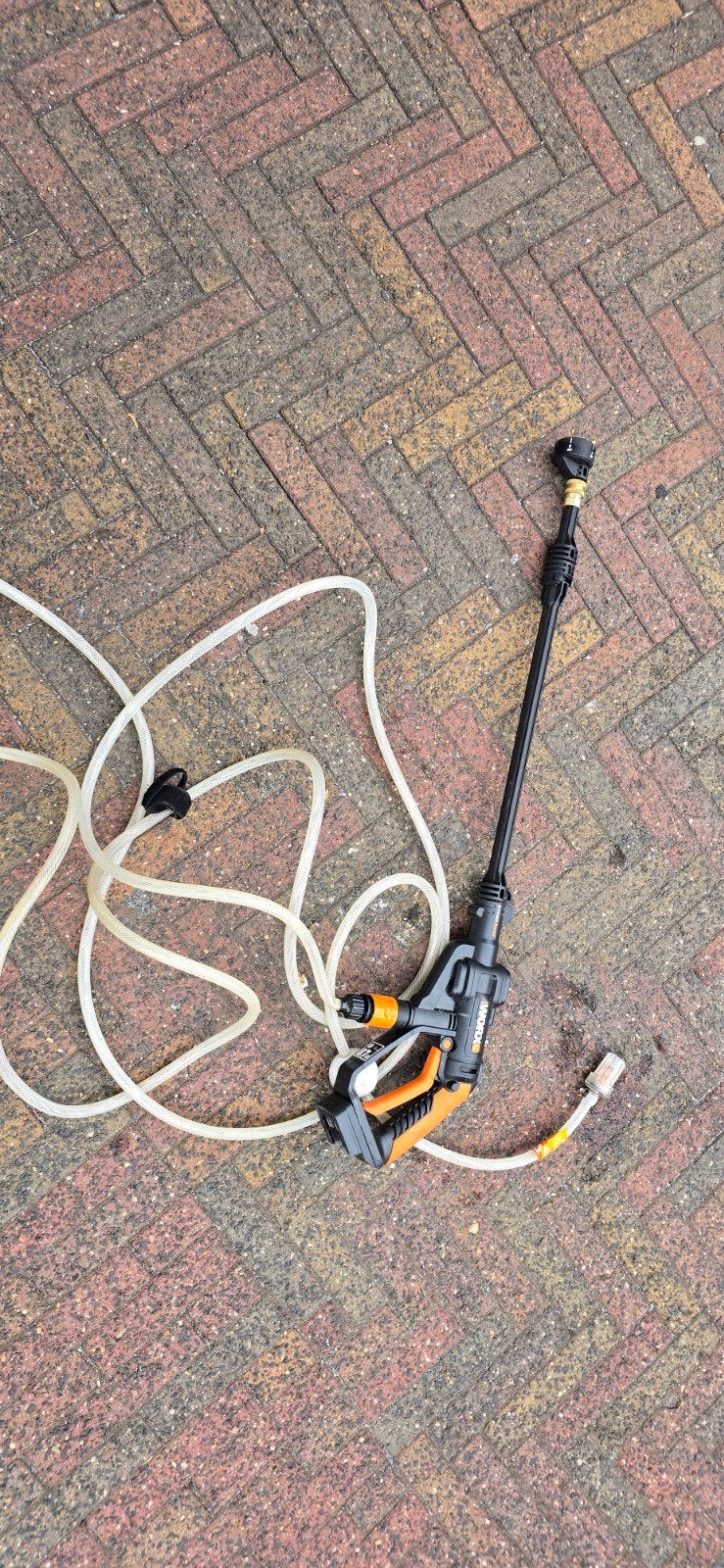 Worx Hydroshot WG629E - Zonder Accu, Tuin en Terras, Ophalen, Gebruikt, Worx, Accu