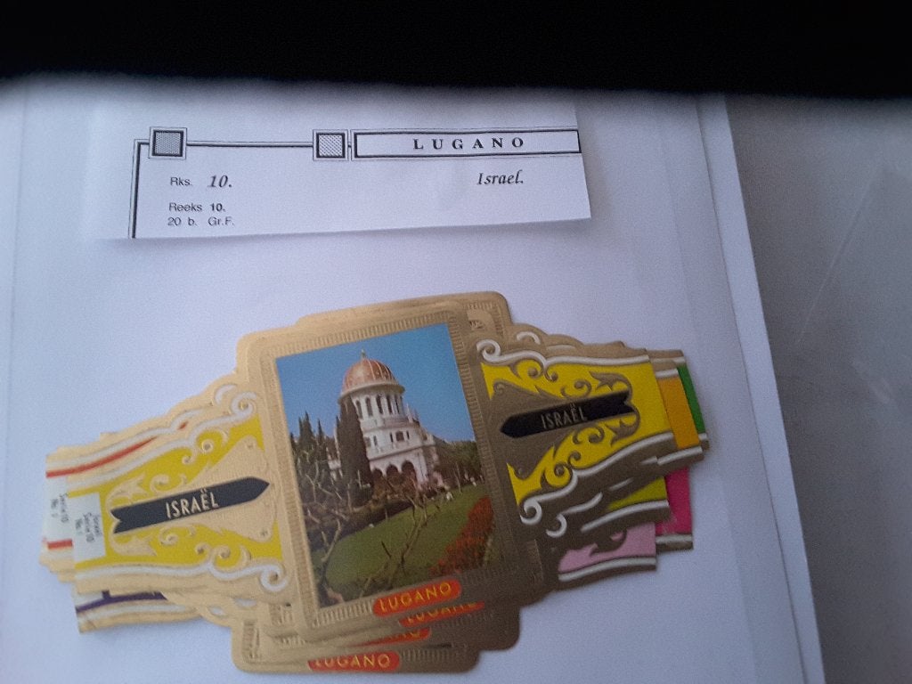 Sigarenbandjes lugano GF reeks 10 Israel, Verzamelen, Ophalen of Verzenden, Zo goed als nieuw, Sigarenbandjes