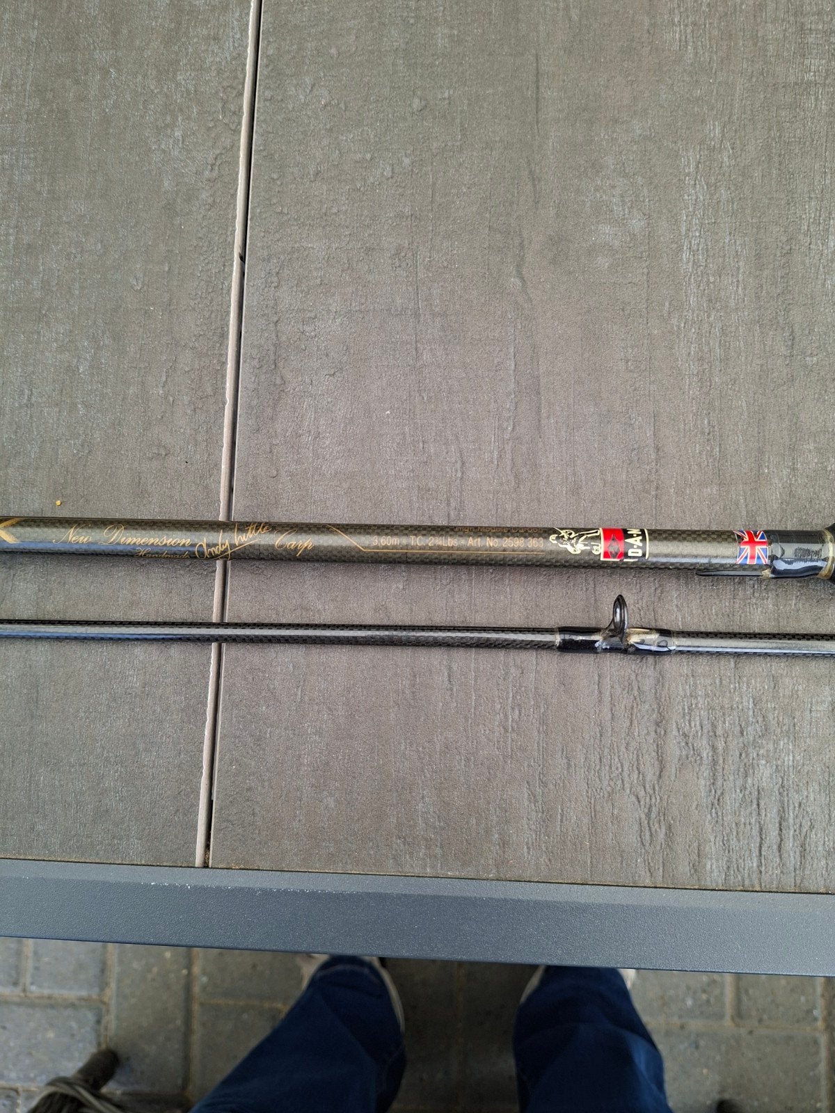 DAM New Dimension Andy Little Carpe Hengel 3.60m 2.75lbs, Ophalen, Gebruikt, Werphengel