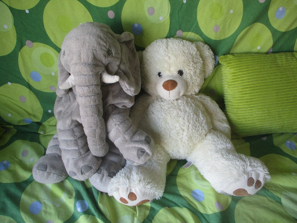 Beer en Olifant zoeken een goed huis!, Ophalen, Zo goed als nieuw, Overige typen, Middelgroot (20 tot 80 cm)