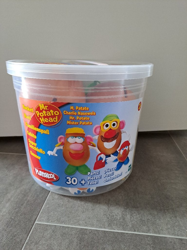 Playskool Mr. Potato Head speelset, emmer met 35 onderdelen, Ophalen of Verzenden, Zo goed als nieuw, Jongen of Meisje