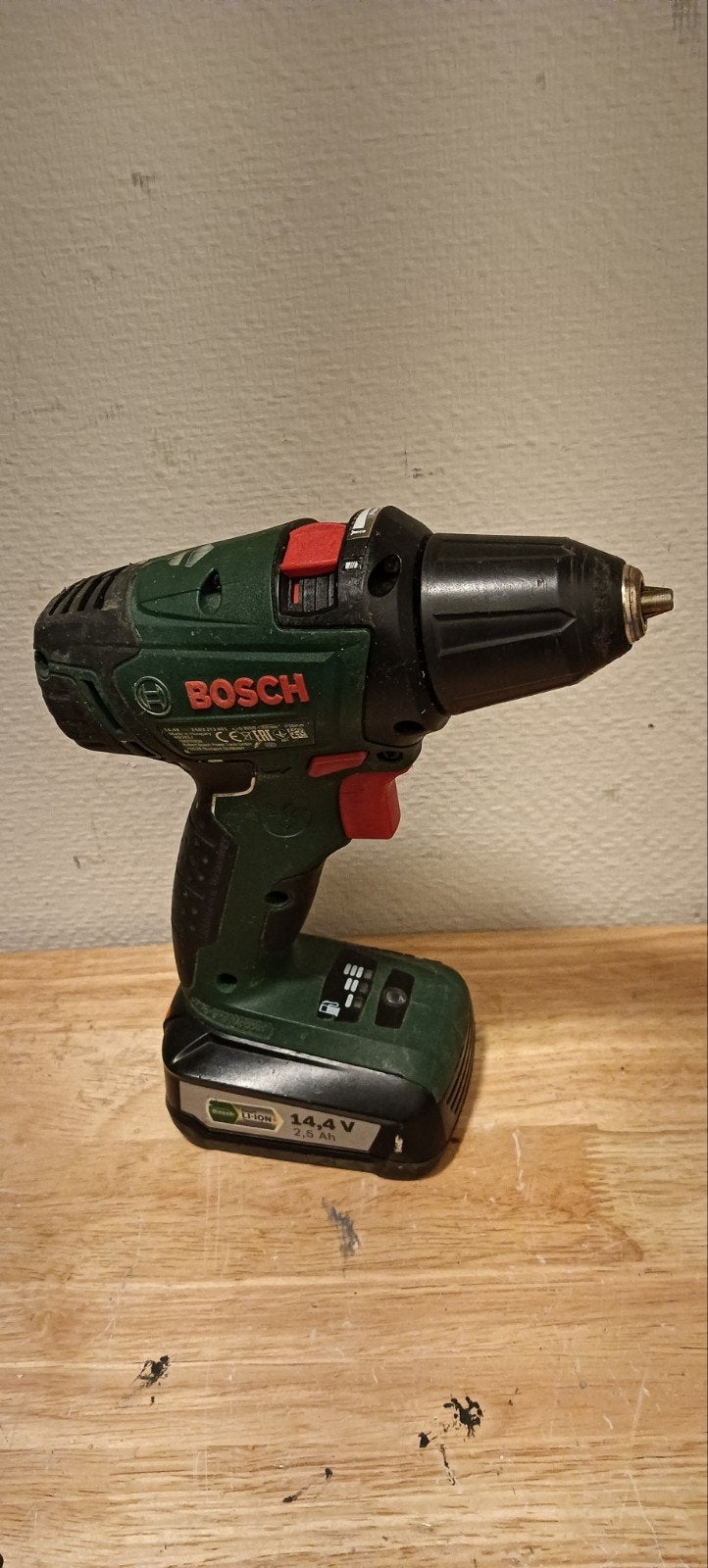 Bosch PSR 14,4 LI-2 Accuboormachine, Doe-het-zelf en Verbouw, Gebruikt, Variabele snelheid, Ophalen of Verzenden, Boor- en Schroefmachine