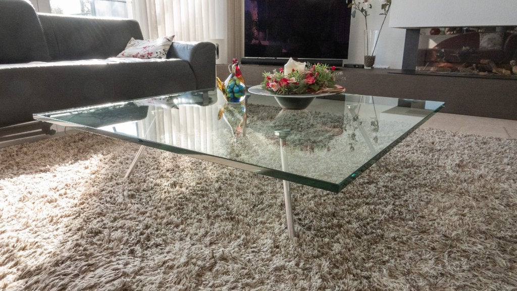 Beek Collection Maupertuus salontafel vierkant, Ophalen, Gebruikt, Vierkant, Glas