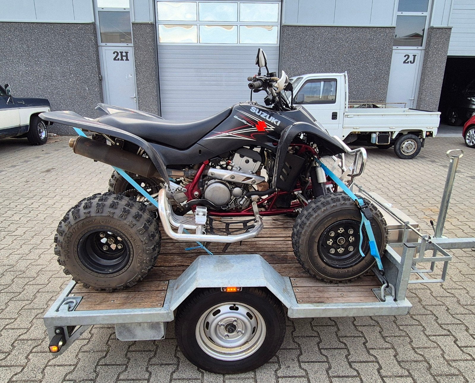 Quad aanhanger met rijplaten en opbergruimte, Auto diversen, Ophalen, Gebruikt