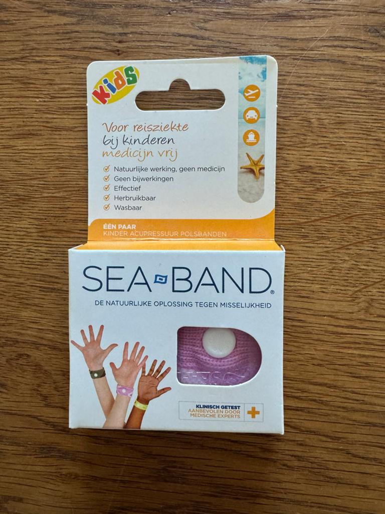 Sea-Band Kids Acupressuur Polsbanden tegen Reisziekte, Ophalen of Verzenden, Nieuw