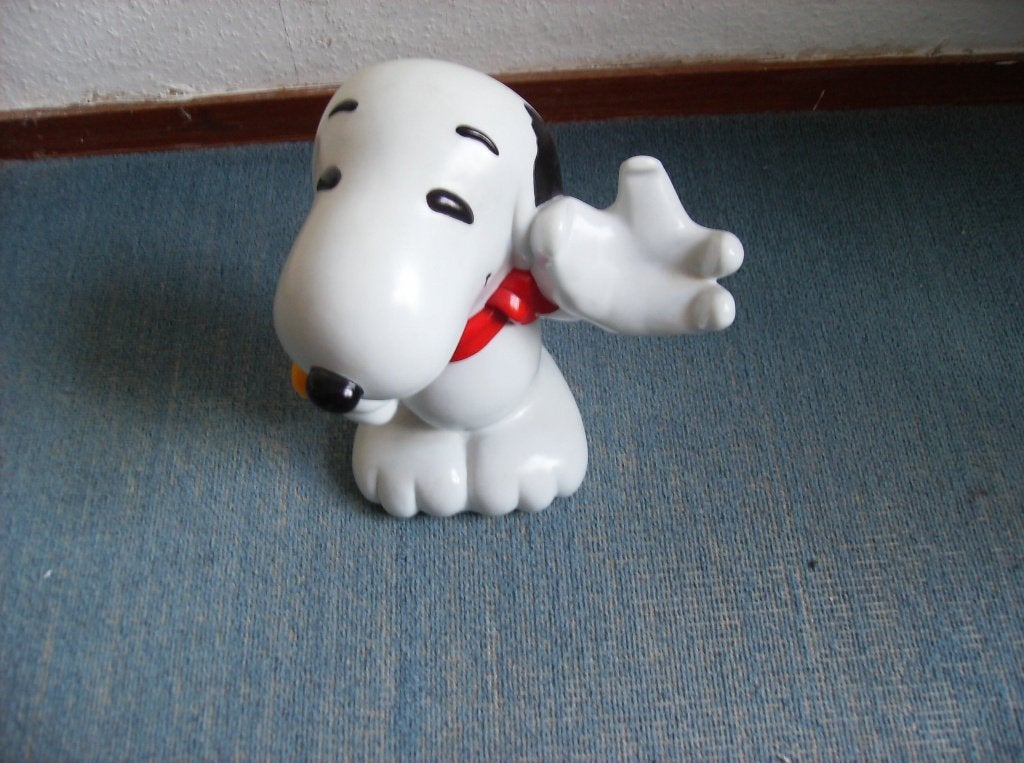 PEANUTS SNOOPY,   SPAARPOT, 25 CM HOOG, Verzamelen, Ophalen of Verzenden, Zo goed als nieuw, Steen, Aardewerk of Keramiek, Strip- of Tekenfilmfiguur