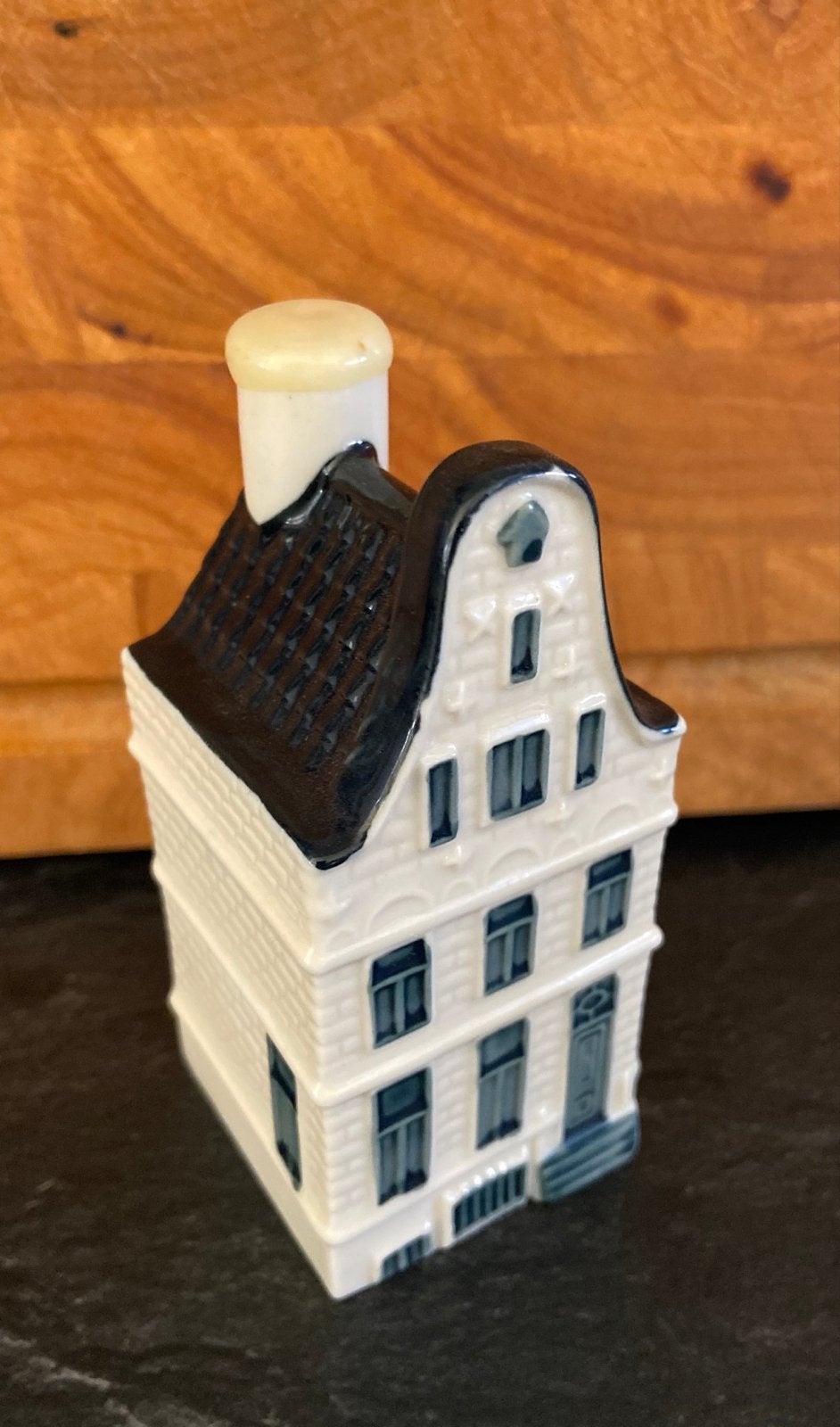 KLM huisje BOLS Jenever 35mle - Blue Delft's, Ophalen of Verzenden, Zo goed als nieuw, 41 t/m 60, Gevuld