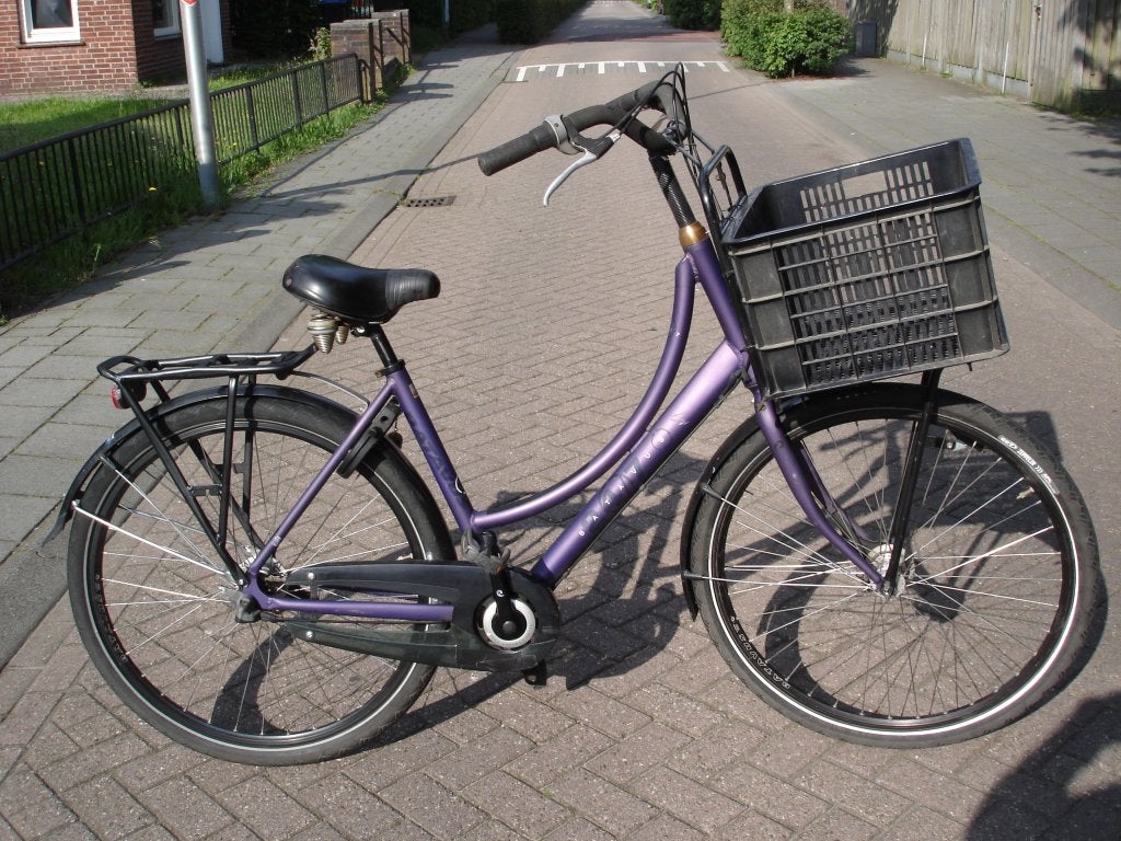 Batavus cargo 24/7 damesfiets - paars, Ophalen, Gebruikt, Versnellingen, Batavus