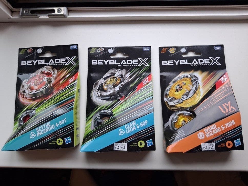 Nieuwe Beyblade X - Scythe Incendio, Claw Leon, Wand Wizard, Ophalen of Verzenden, Nieuw, Jongen of Meisje