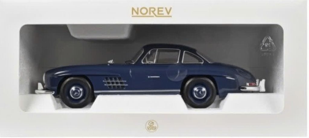 Mercedes Benz 300 SL '54 Blauw schaal 1/18 NOREV ref: 183852, Hobby en Vrije tijd, Ophalen of Verzenden, Nieuw, Auto, Norev