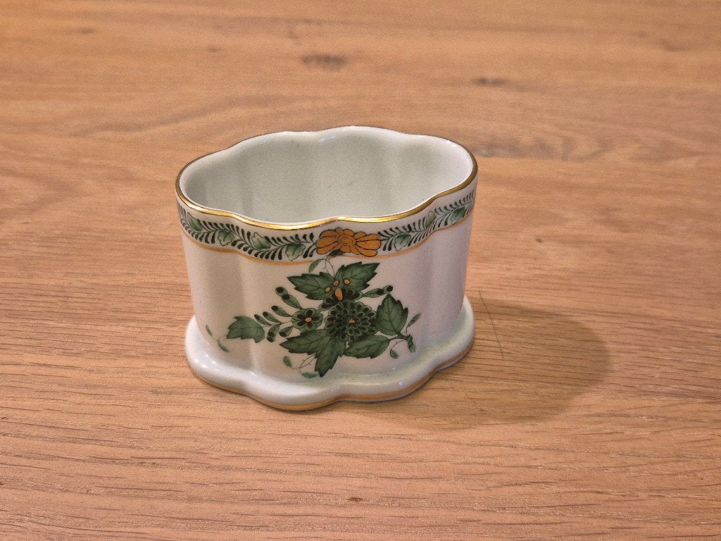 Herend sigarenhouder groen, Ophalen of Verzenden