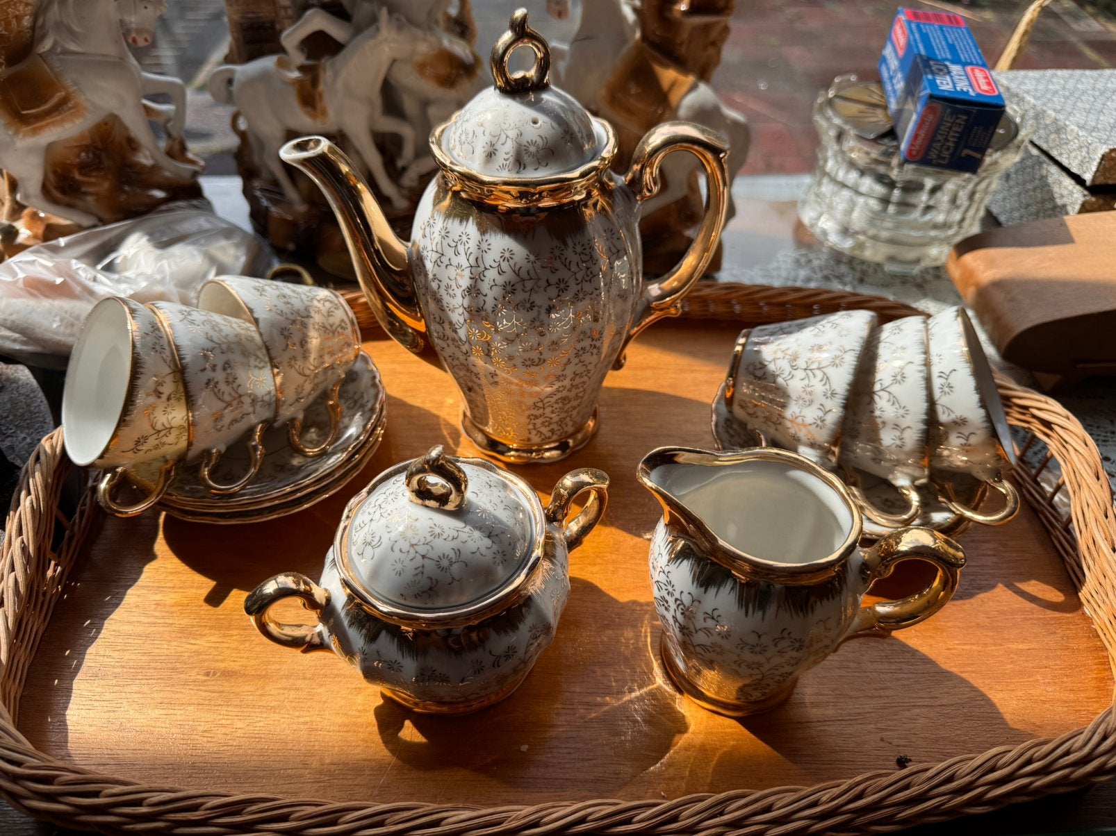 Servies antiekstel, Antiek en Kunst, Ophalen of Verzenden