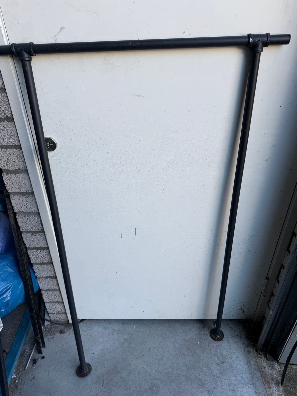 Industrieel Steigerbuisrek mat zwart, Ophalen, Gebruikt