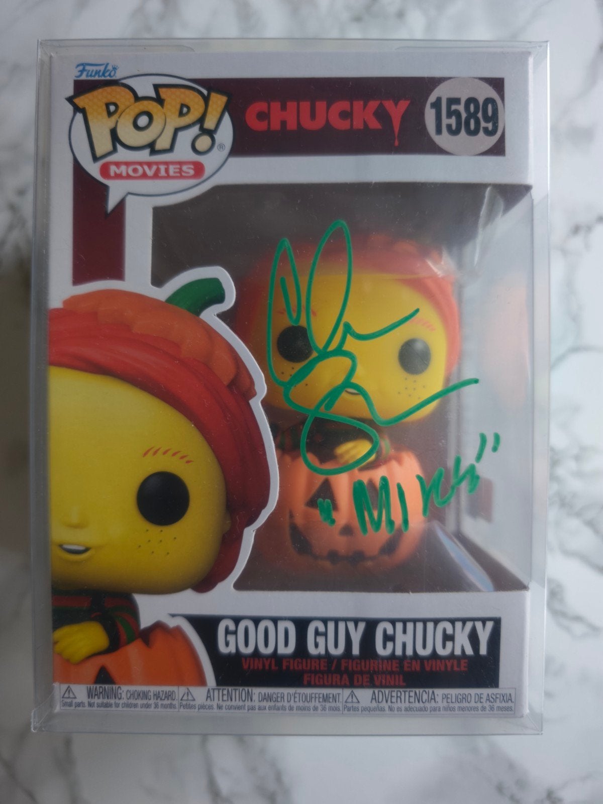 Funko Pop Good Guy Chucky signed Chris Sarandon, Ophalen of Verzenden, Nieuw