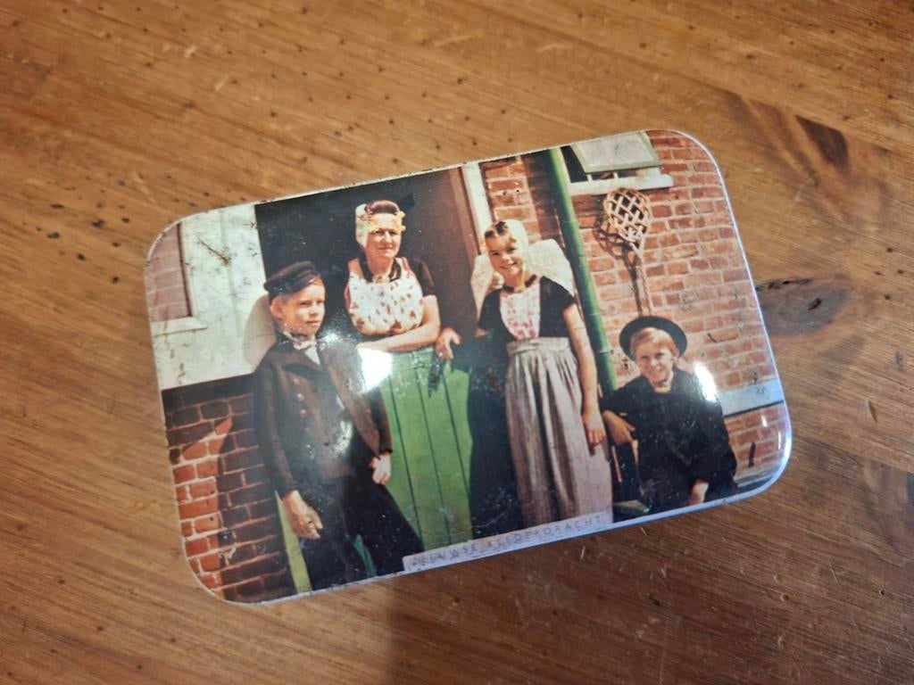 Oud blikje roomboter babbelaars Zeeland, Verzamelen, Blikken, Ophalen of Verzenden, Gebruikt, Overige