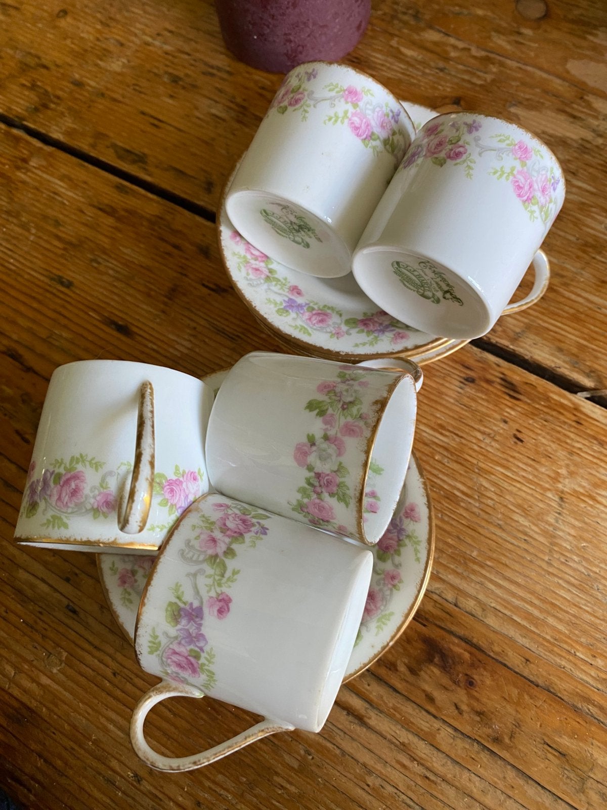 Limoges Charles Ahrenfeldt kop en schotel servies, Ophalen of Verzenden