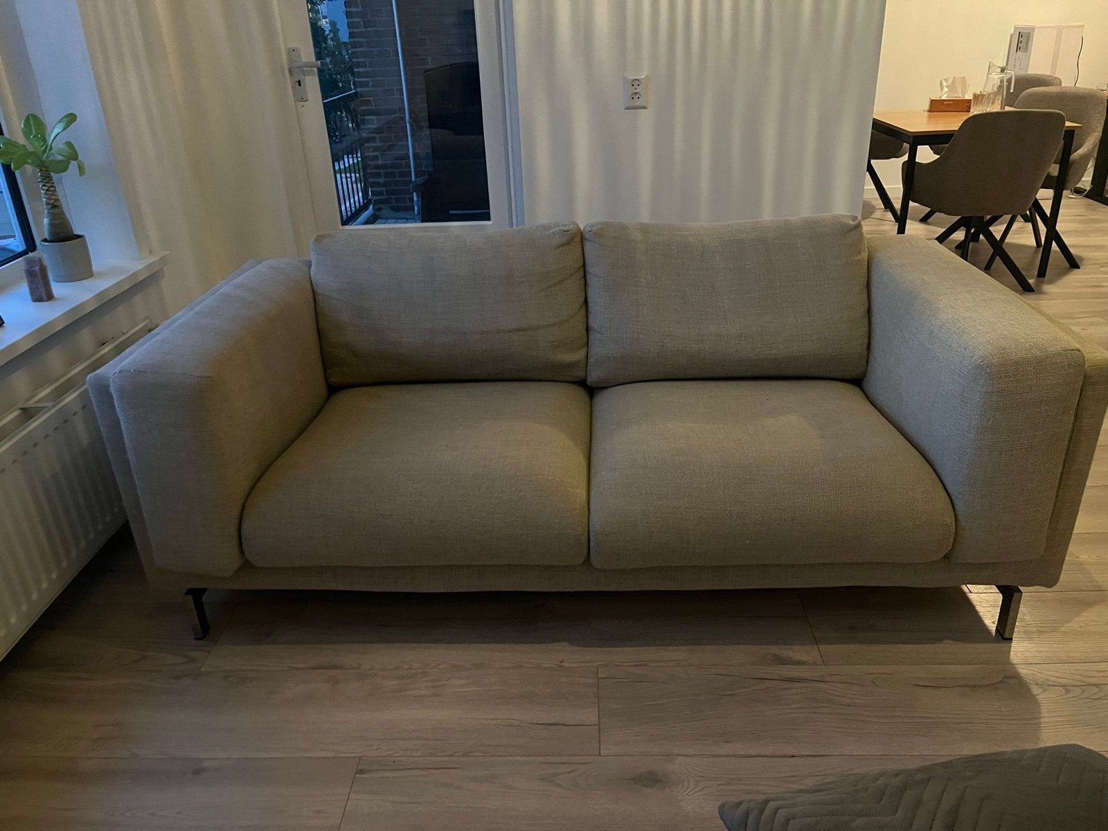 Ikea Nockeby 2-zits bank, Ophalen, Gebruikt, Tweepersoons, 75 tot 100 cm