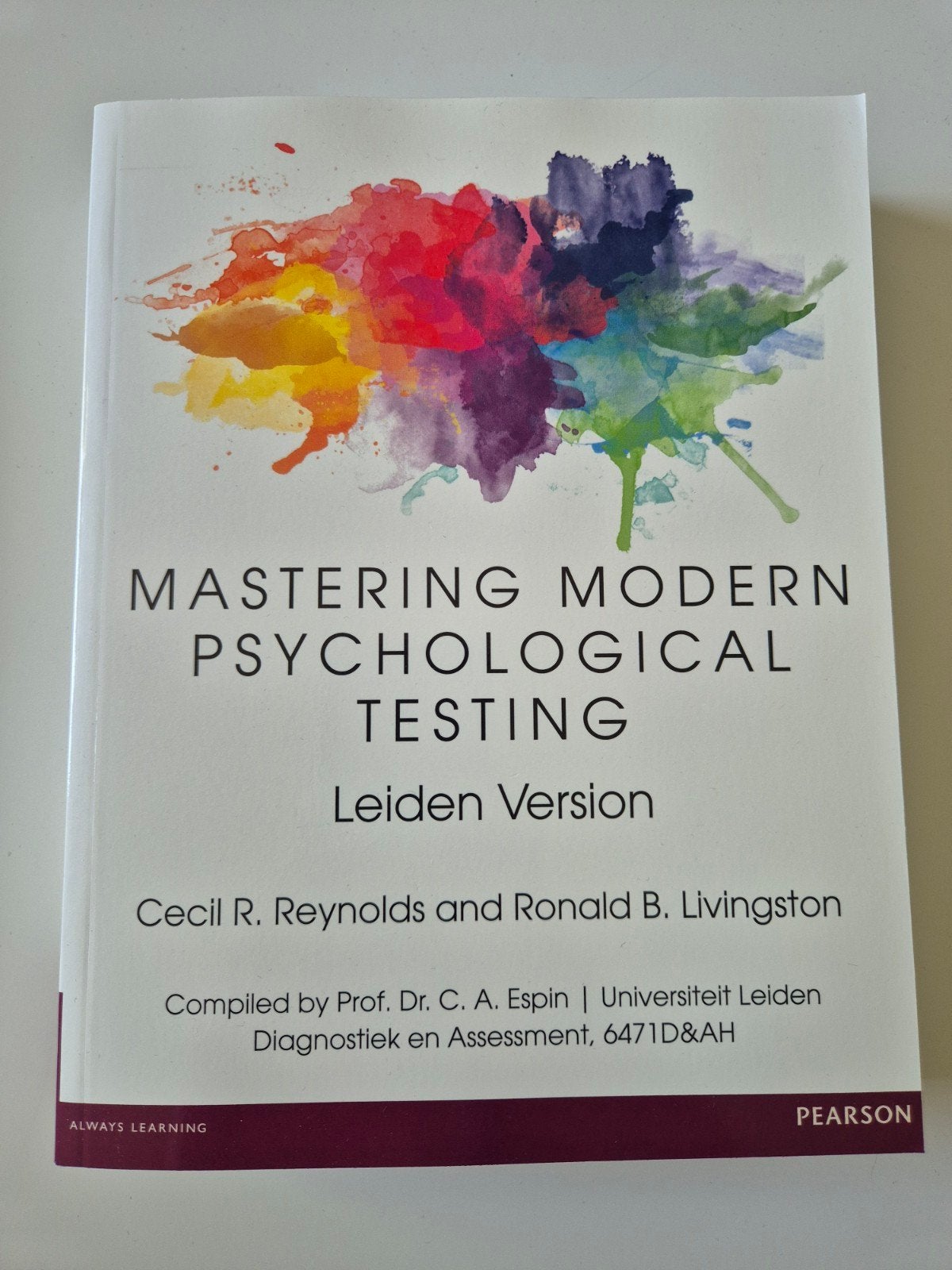 Mastering Modern Psychological Testing - Leiden Version, Boeken, Studieboeken en Cursussen, Cecil R. Reynolds en Ronald B. Livingston