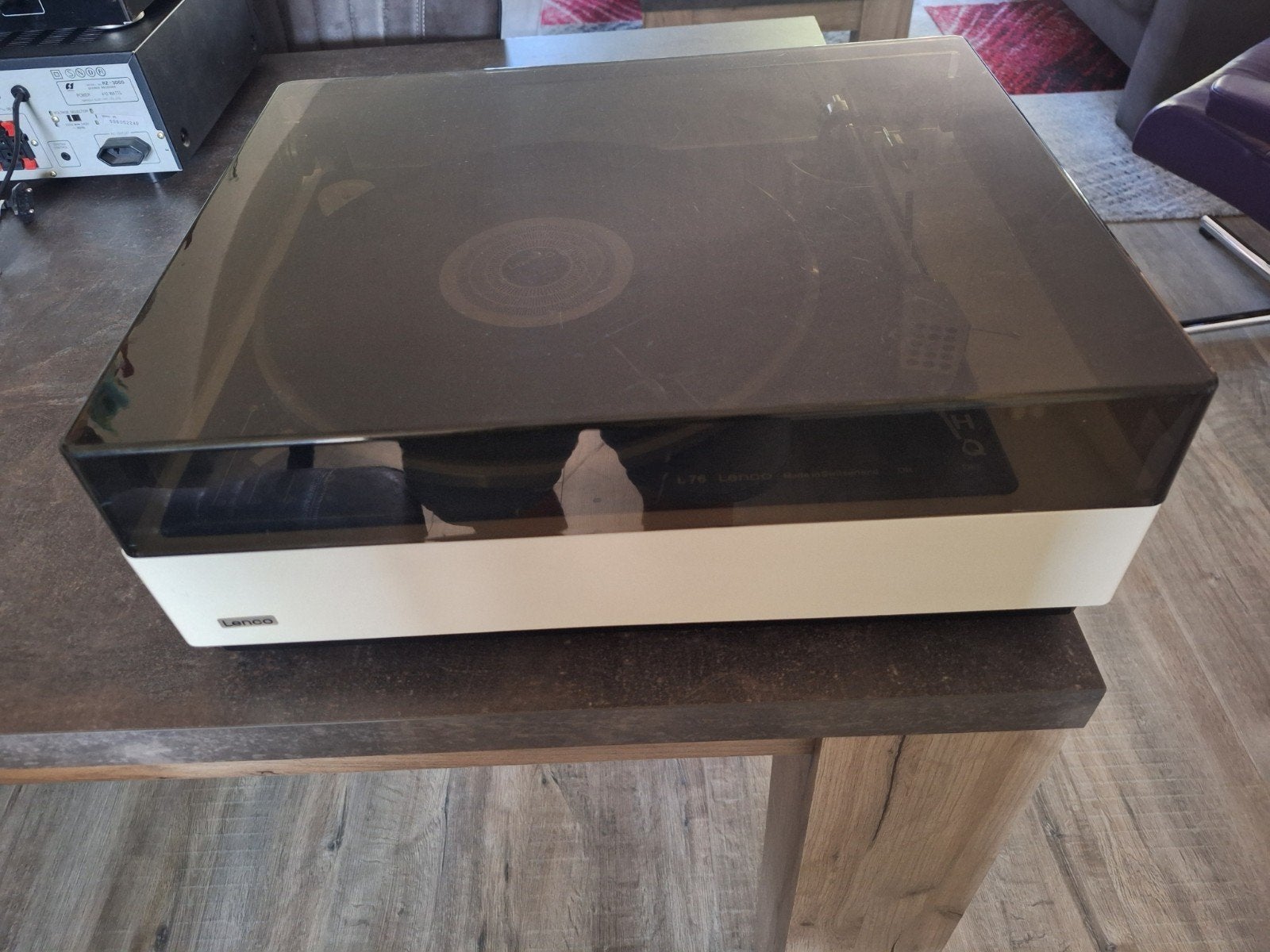 Lenco L76 Platenspeler, Zwitserse kwaliteit., Audio, Tv en Foto, Platenspelers, Ophalen of Verzenden, Refurbished, Overige merken