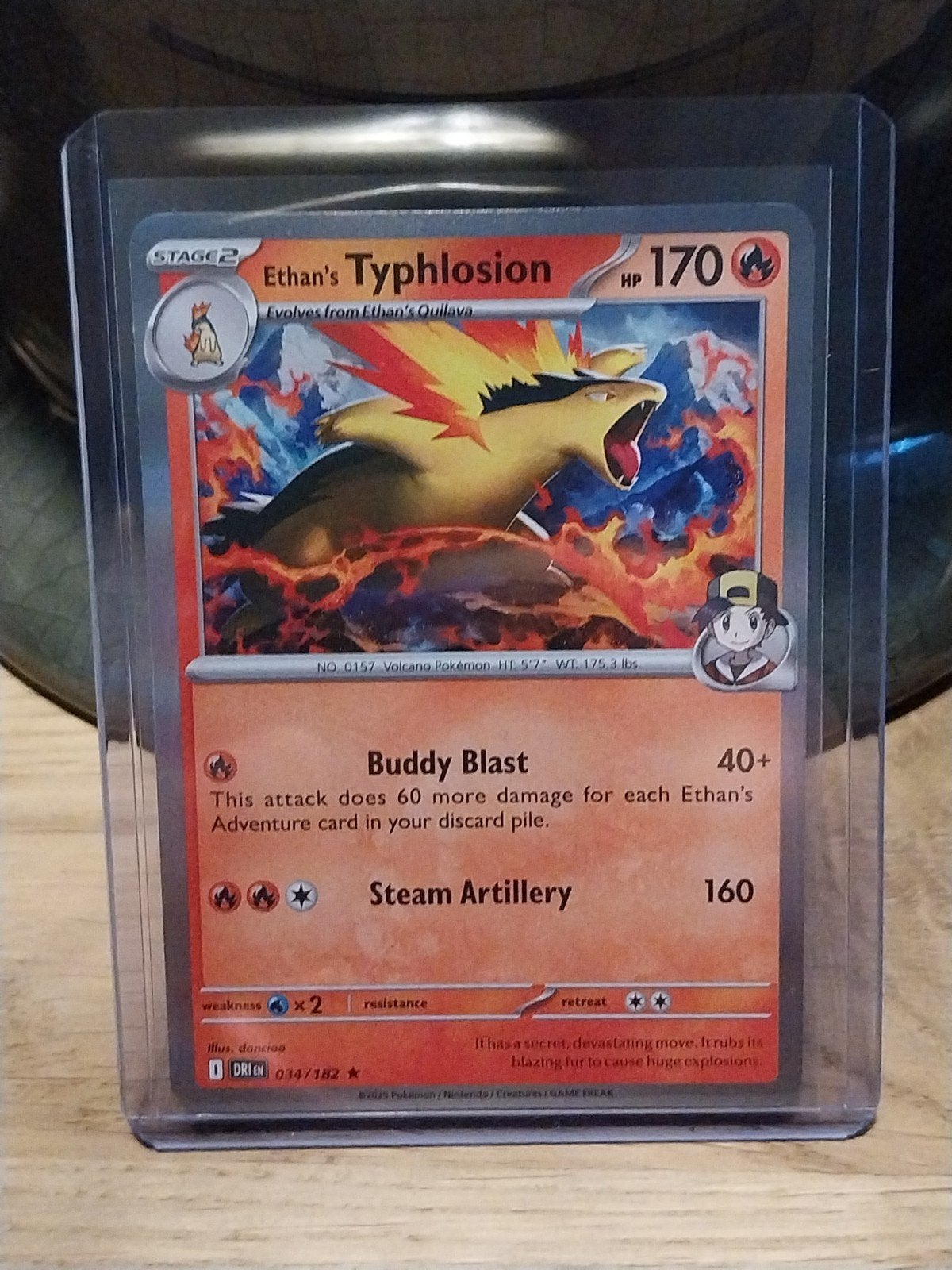 Pokémon TCG: Ethan's Typhlosion (034/182) - Zo goed als nieu, Ophalen of Verzenden, Zo goed als nieuw, Losse kaart