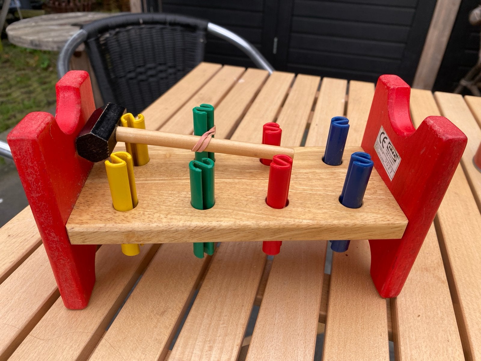 Houten hamertje tik speelgoed voor kinderen, Ophalen of Verzenden, Gebruikt, Jongen of Meisje