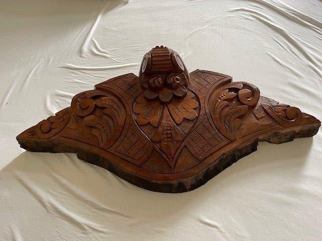 Houten decoratie element, Ophalen, Zo goed als nieuw, Bruin, Hout