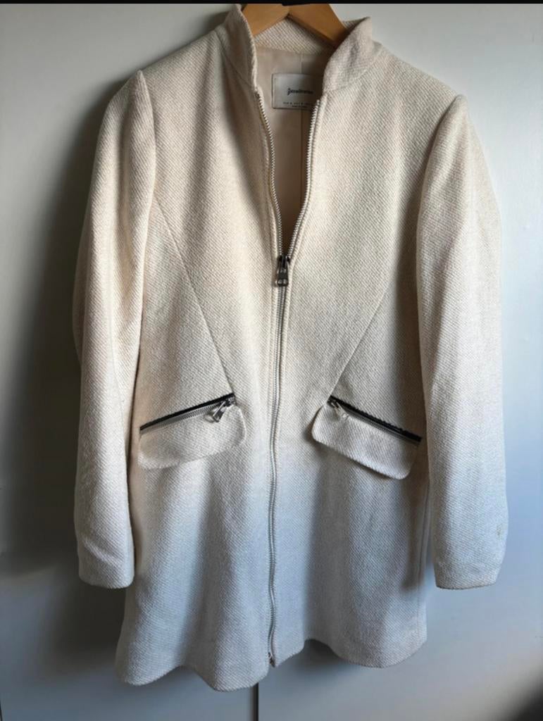 Dames jas, Ophalen of Verzenden, Zo goed als nieuw, Maat 38/40 (M), Beige