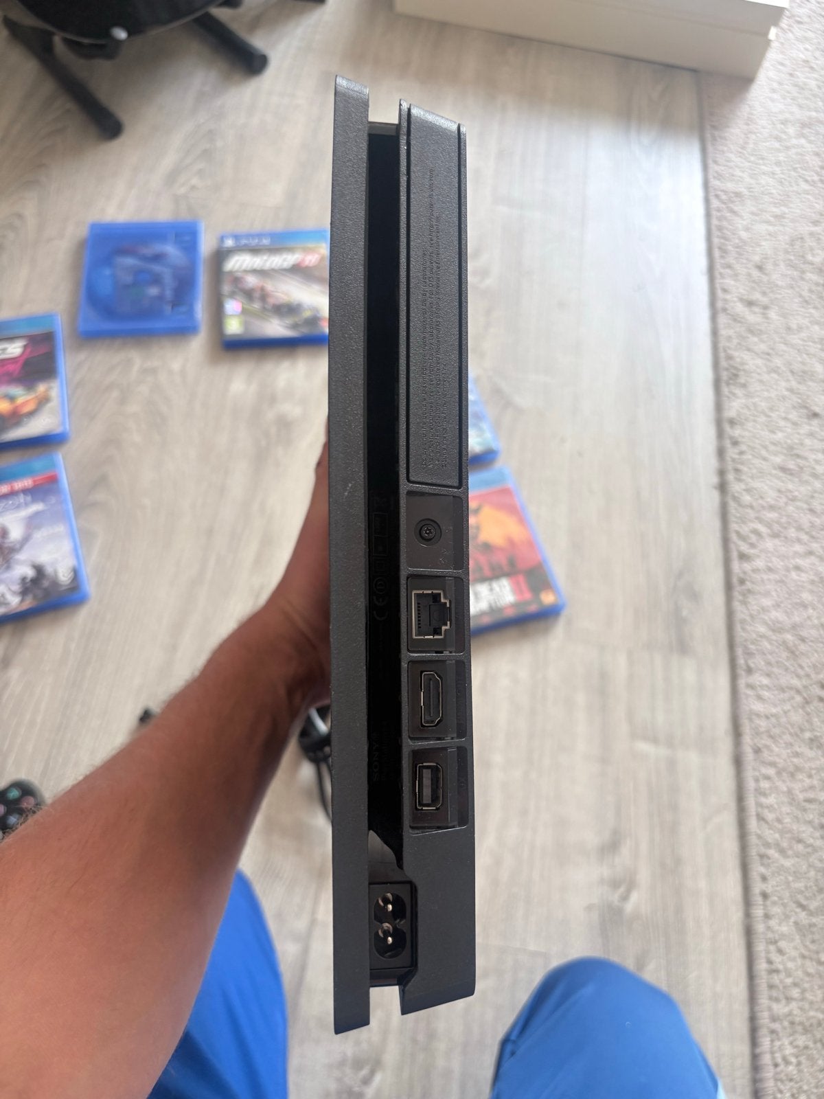 PS4 Slim 500GB met controller en games, Spelcomputers en Games, Spelcomputers | Sony PlayStation 4, Ophalen, Met 1 controller